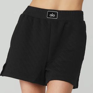 ALO Yoga Black Quilted Women's Shorts